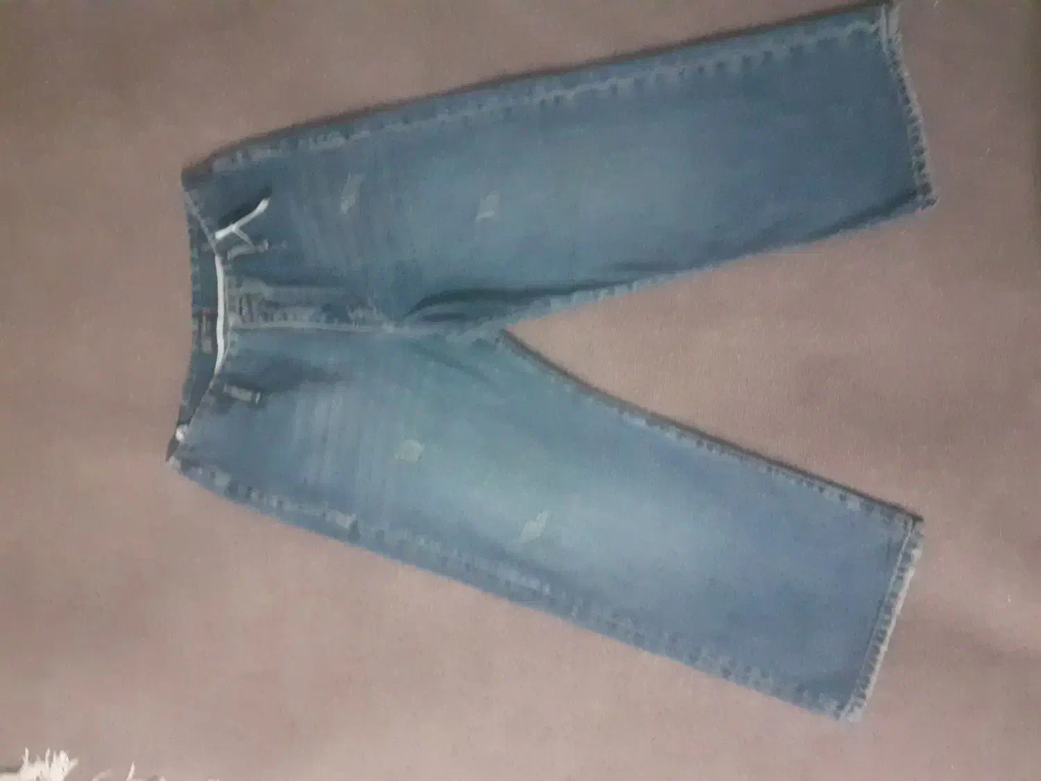 شلوار جین نیم بگ دخترانه سایز ۴۰|لباس|کرمان, |دیوار