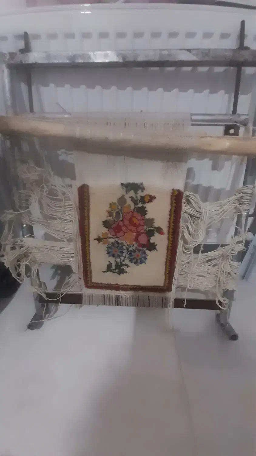 دار قالی ۶۳×۵۳|فرش|همدان, |دیوار