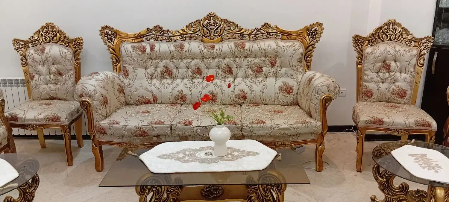 مبل ،میزتلویزیون ، آینه و شمعدان برنج|مبلمان خانگی و میز عسلی|تهران, مدائن|دیوار