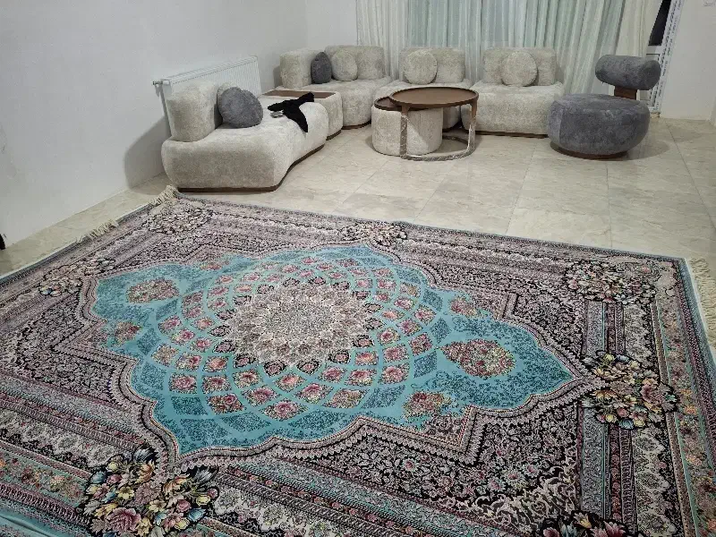 یک جفت فرش ۹ متری ۱۲۰۰ شانه نو|فرش|باغستان, |دیوار
