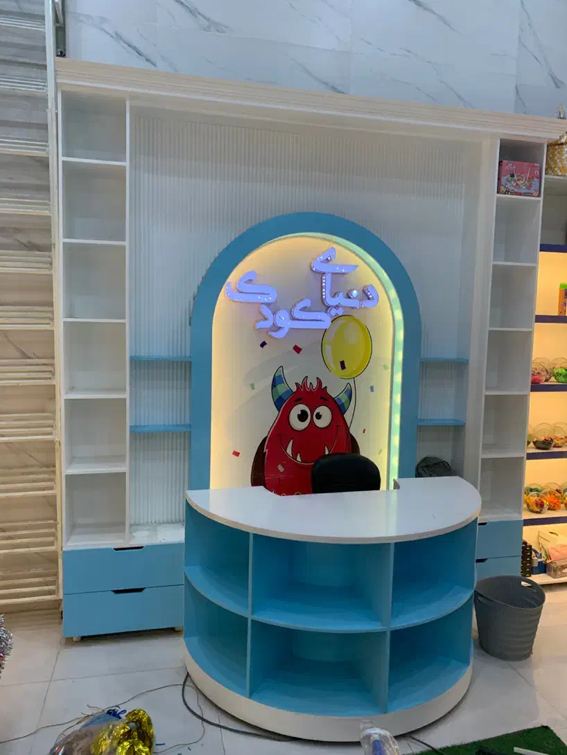 ام دی اف خام|کتابخانه، شلف، قفسههای دیواری|نیشابور, شهرک فرهنگیان|دیوار