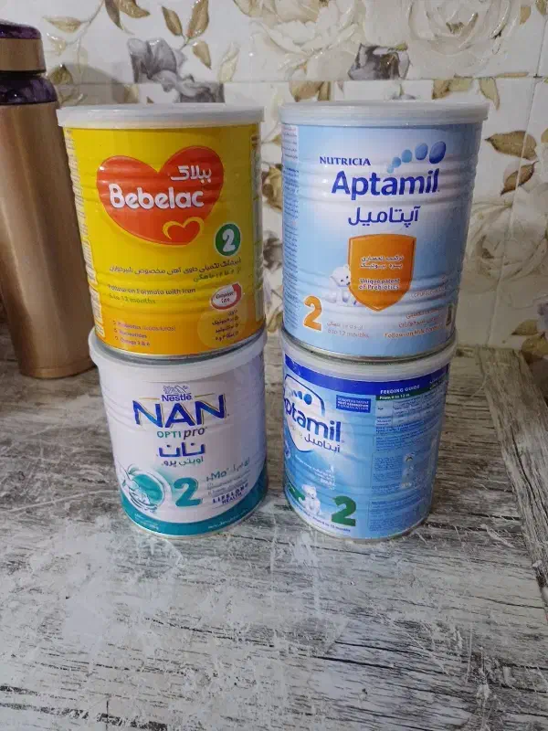 قوطی های خالی شیر خشک|ظروف نگهدارنده، پلاستیکی، یکبارمصرف|آبادان, |دیوار