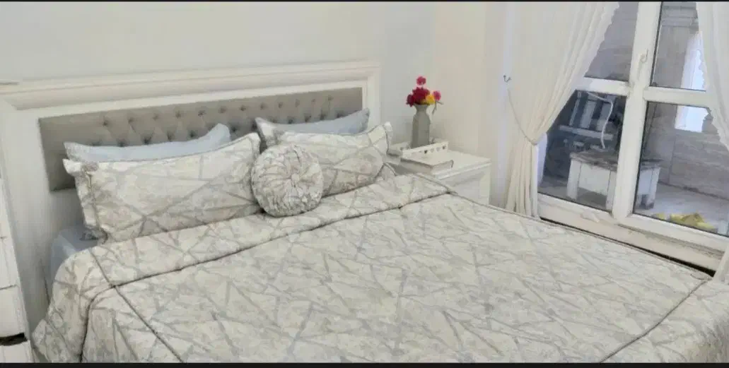 سرویس خواب دونفره همراه دراور و دو عدد پاتختی|تخت و سرویس خواب|ملارد, |دیوار