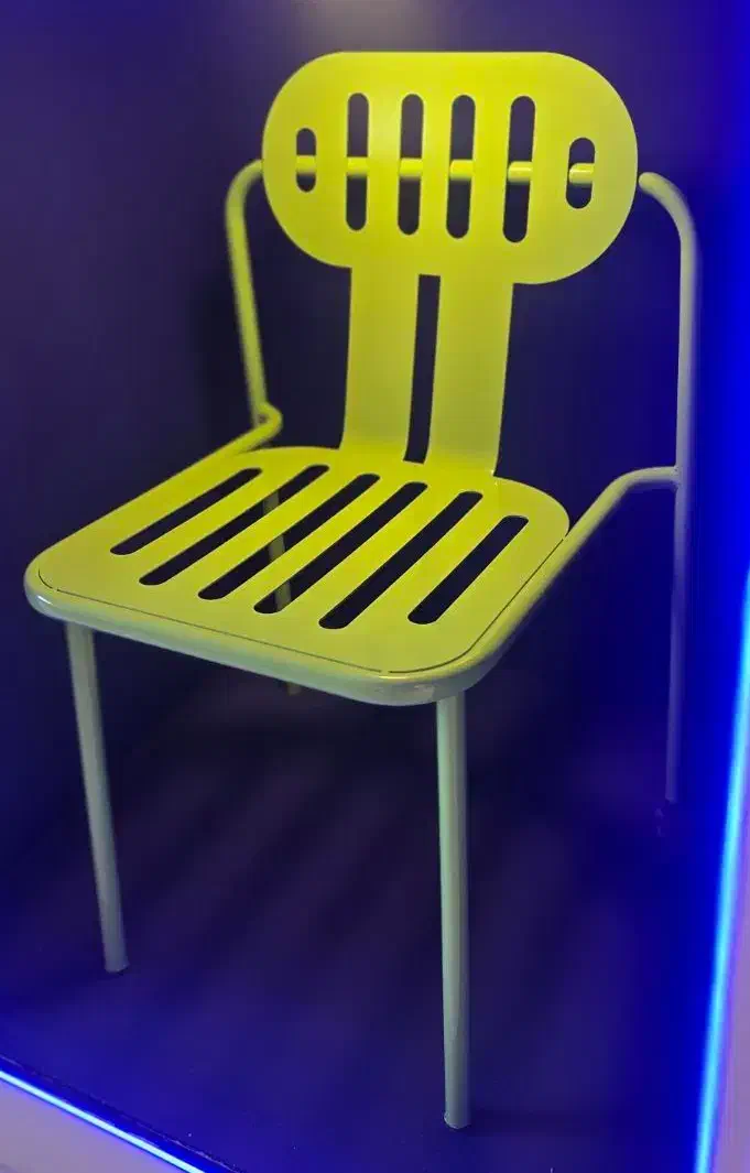 صندلی تمام فلزی کافیشاپ رستوران فسفود تراس فضاباز|میز و صندلی غذاخوری|باقرشهر, |دیوار