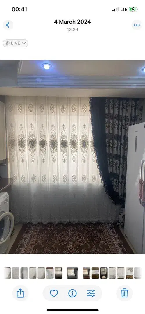 پرده پذیرایی با والان|پرده، رانر، رومیزی|تهران, افسریه جنوبی|دیوار