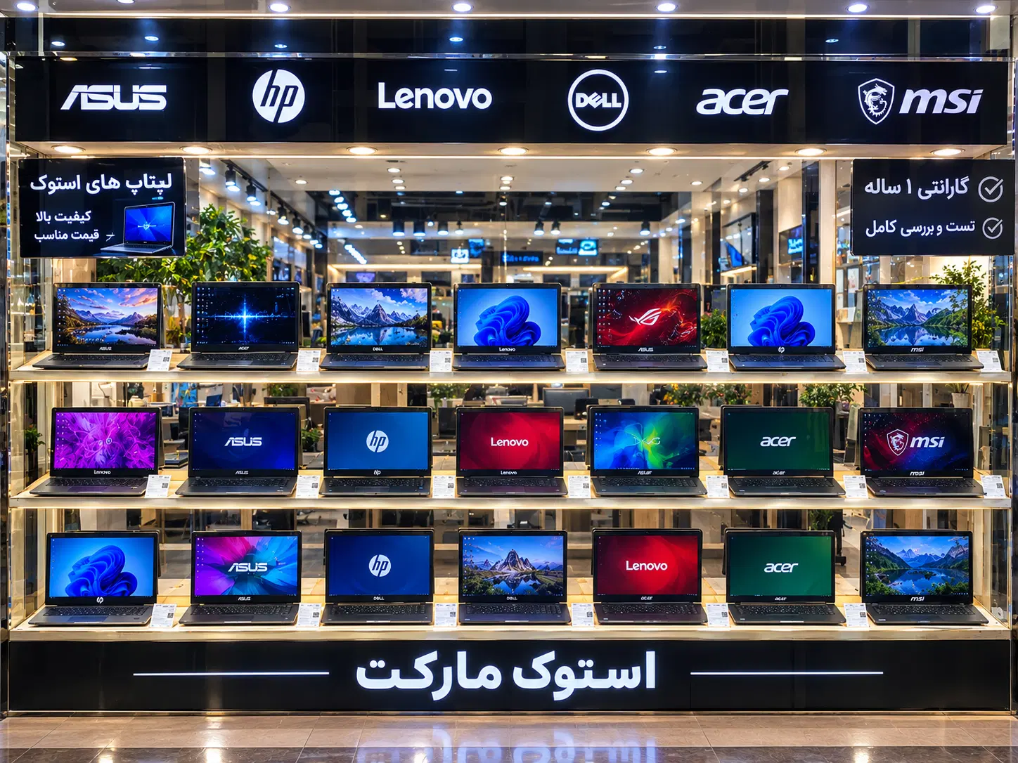 انواع لپتاپHP DELL ASUSسرفیس/قیمت بانه/گارانتی۱سال|رایانه همراه|تهران, میرداماد|دیوار