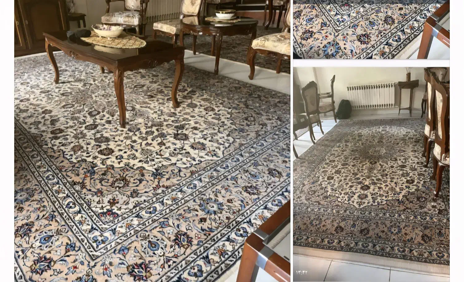 فرش دستباف ۹ متری کاشان  در حد نو|فرش|کرج, شهرک اوج|دیوار