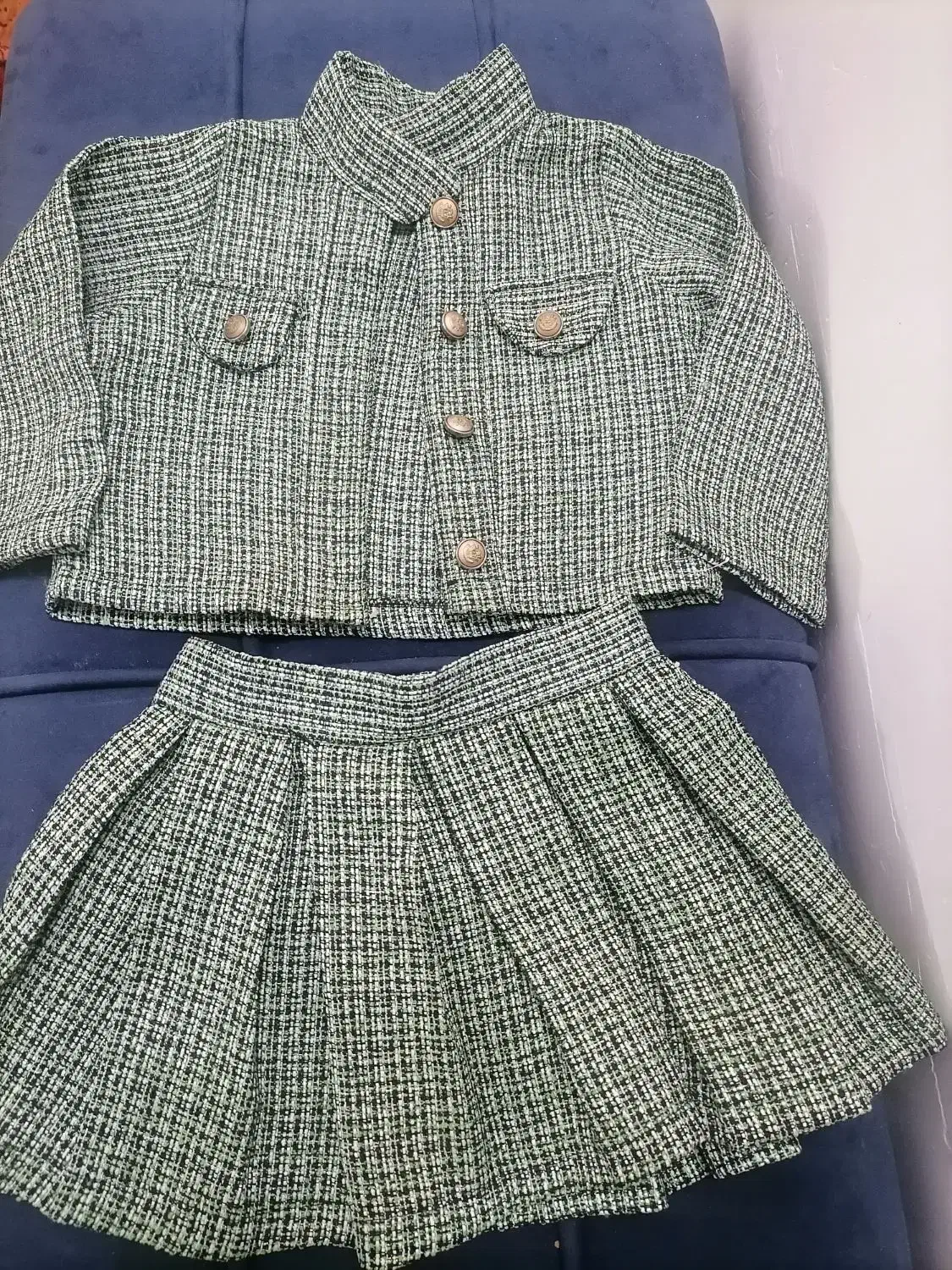 ست مادر و دختری کت و دامن دخترانه همراه مانتو نو|لباس|قم, شهرک قدس|دیوار