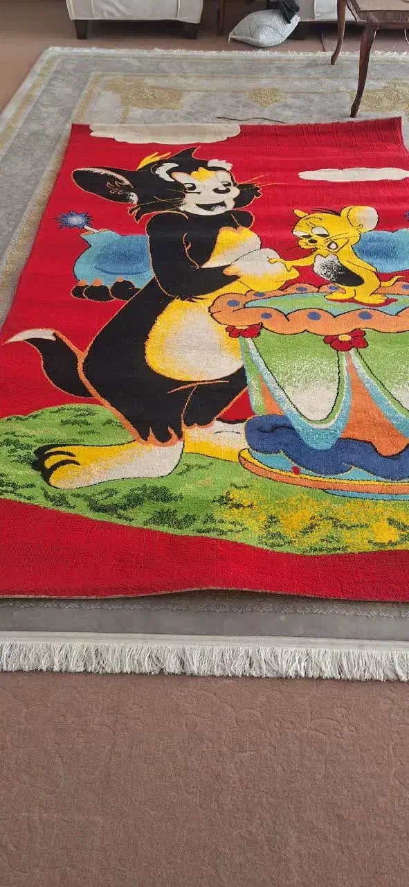 فرش ۲در۲ عکس تام و جری برای اتاق|فرش|اصفهان, کشاورزی|دیوار