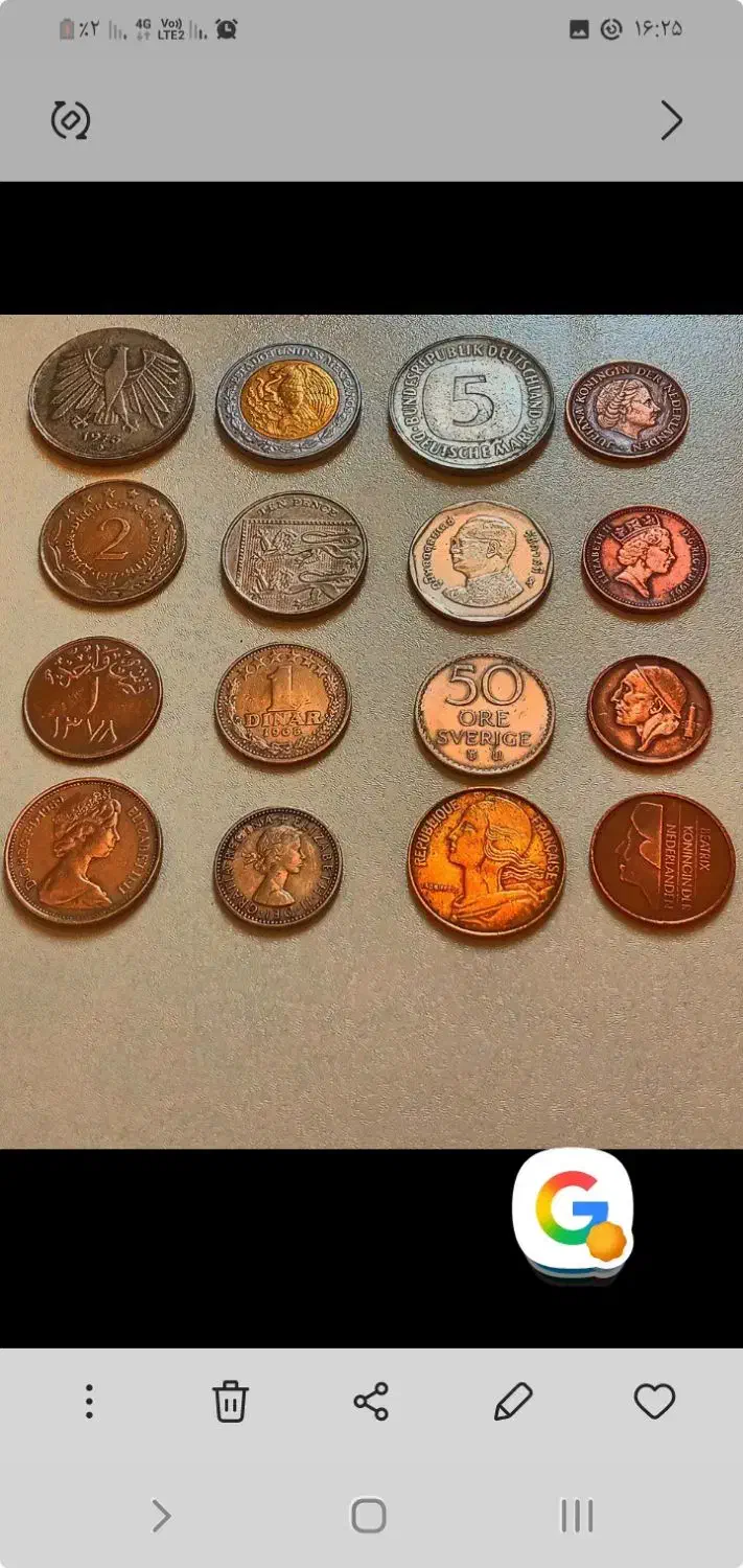 آلبوم سکه های خارجی به صورت کلی فروخته میشود|کلکسیون سکه، تمبر، اسکناس|قم, پشت انبار نفت|دیوار