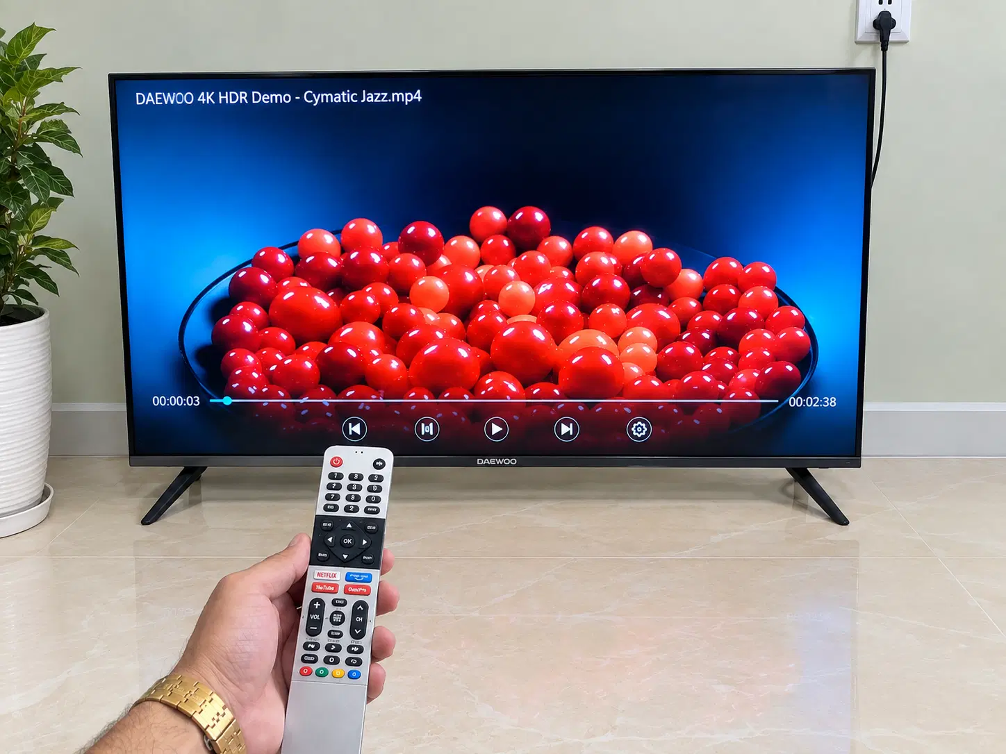 تلویزیون ۵۵ اینچ DAEWOO 4K Smart Android|تلویزیون و پروژکتور|تهران, چیتگر جنوبی|دیوار