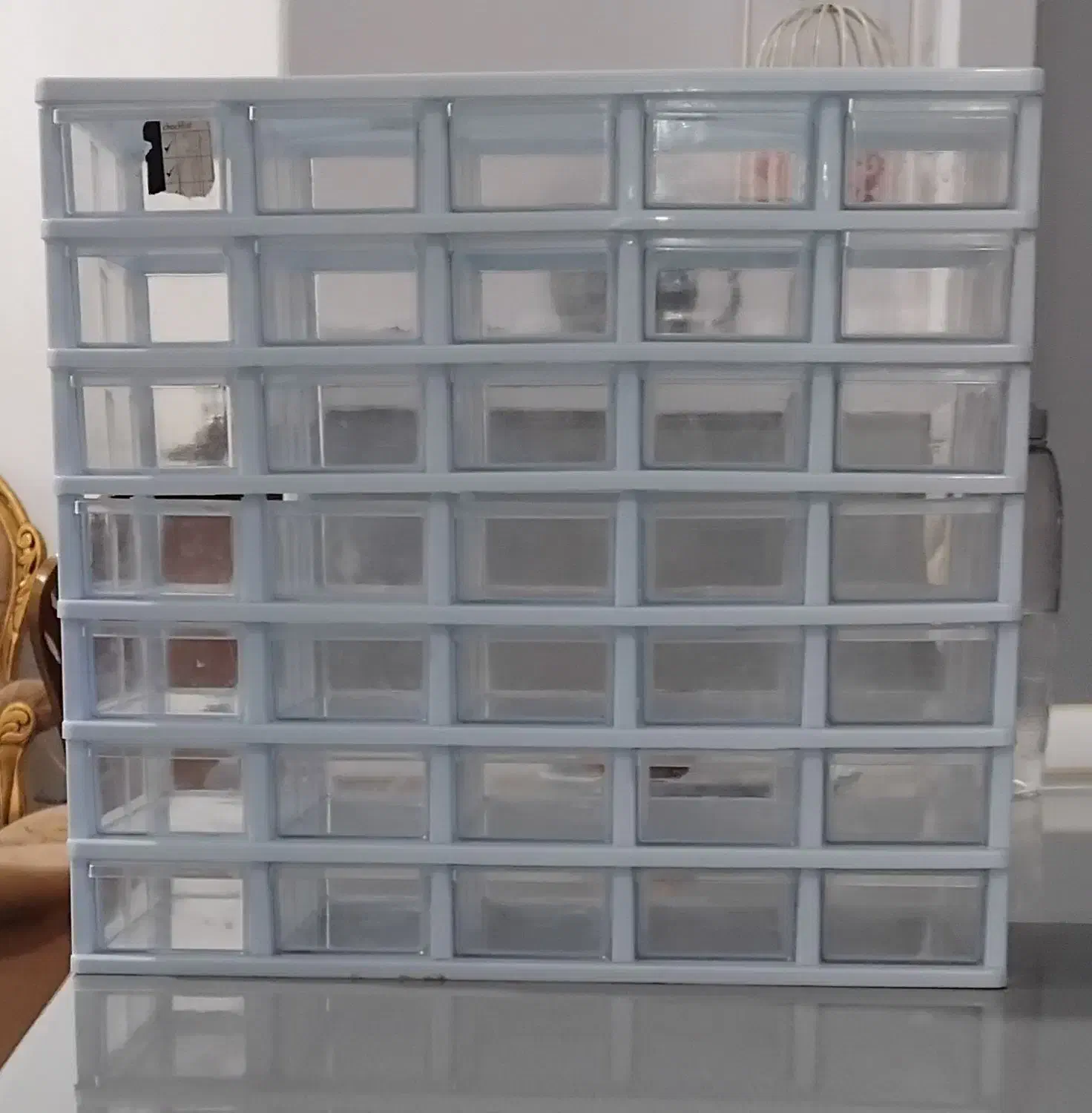 کشو شفاف ۳۵ عددی|ظروف نگهدارنده، پلاستیکی، یکبارمصرف|قهدریجان, |دیوار