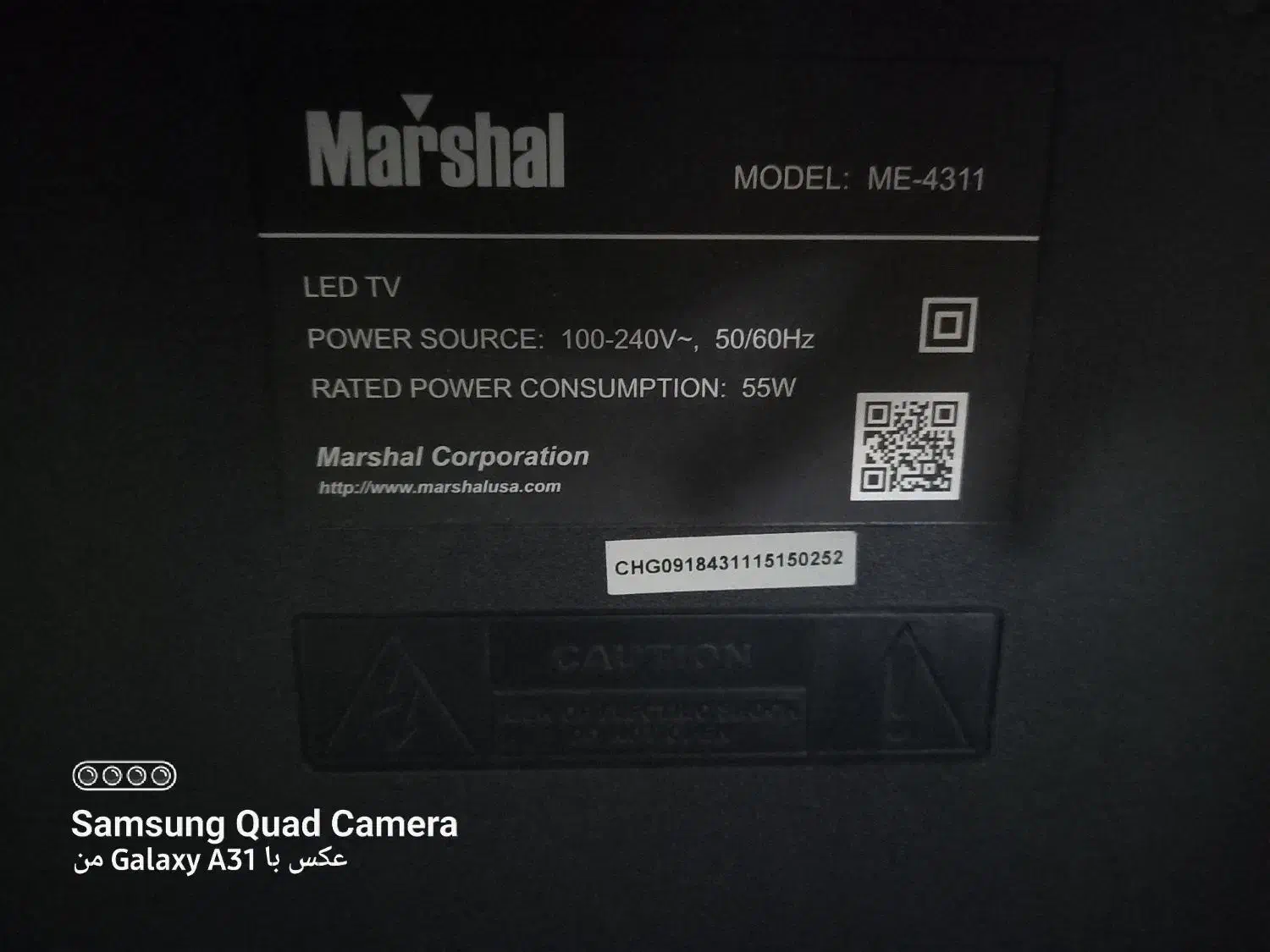 تلویزیون ال ای دی پنل شکسته|تلویزیون و پروژکتور|کرمانشاه, |دیوار