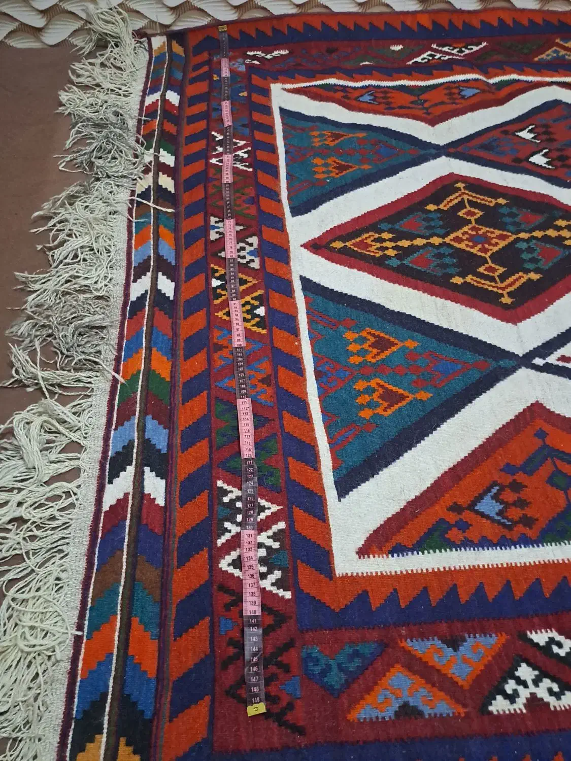 گلیم دست بافت|گلیم، جاجیم، گبه|فیروزآباد (فارس), |دیوار