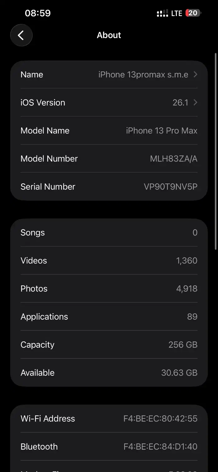 آیفون ۱۳ پرومکس ۲۵۶ پارت zaa|موبایل|ساری, |دیوار
