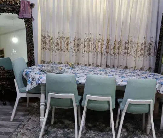 میز نهار خوری|میز و صندلی غذاخوری|قروه, |دیوار