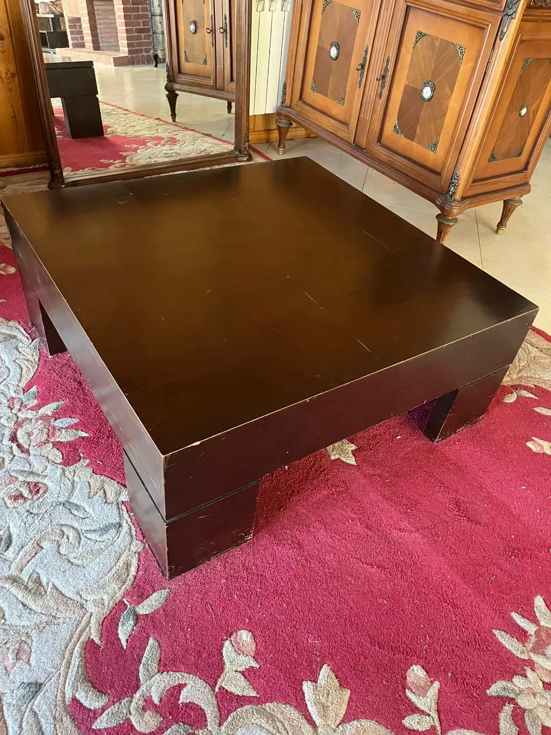 میز وسط چوبی|مبلمان خانگی و میز عسلی|عباس‌آباد, |دیوار