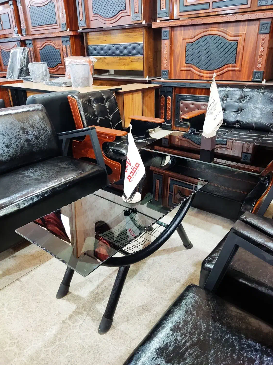 انواع نیم ست های اداری و ریاستی|مبلمان اداری|کرمانشاه, |دیوار