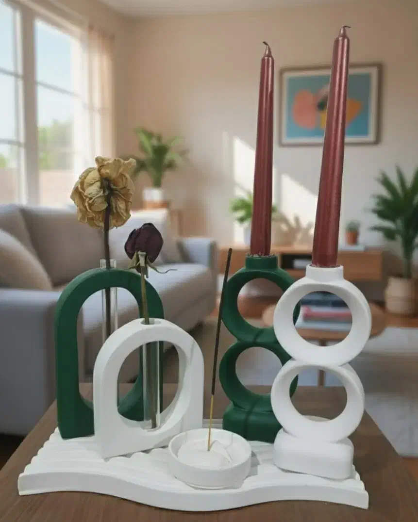 ست دکوری ۶ تیکه سنگ مصنوعی|صنایع دستی و سایر لوازم تزئینی|تهران, مشیریه|دیوار