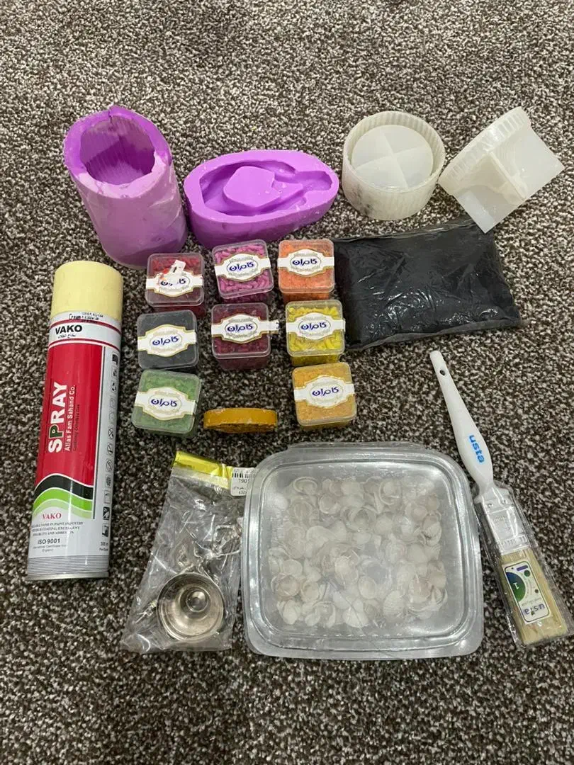 تعدادی وسایل سنگ مصنوعی و شمع سازی|عمده‌فروشی|شهریار, شهرک شاهد|دیوار