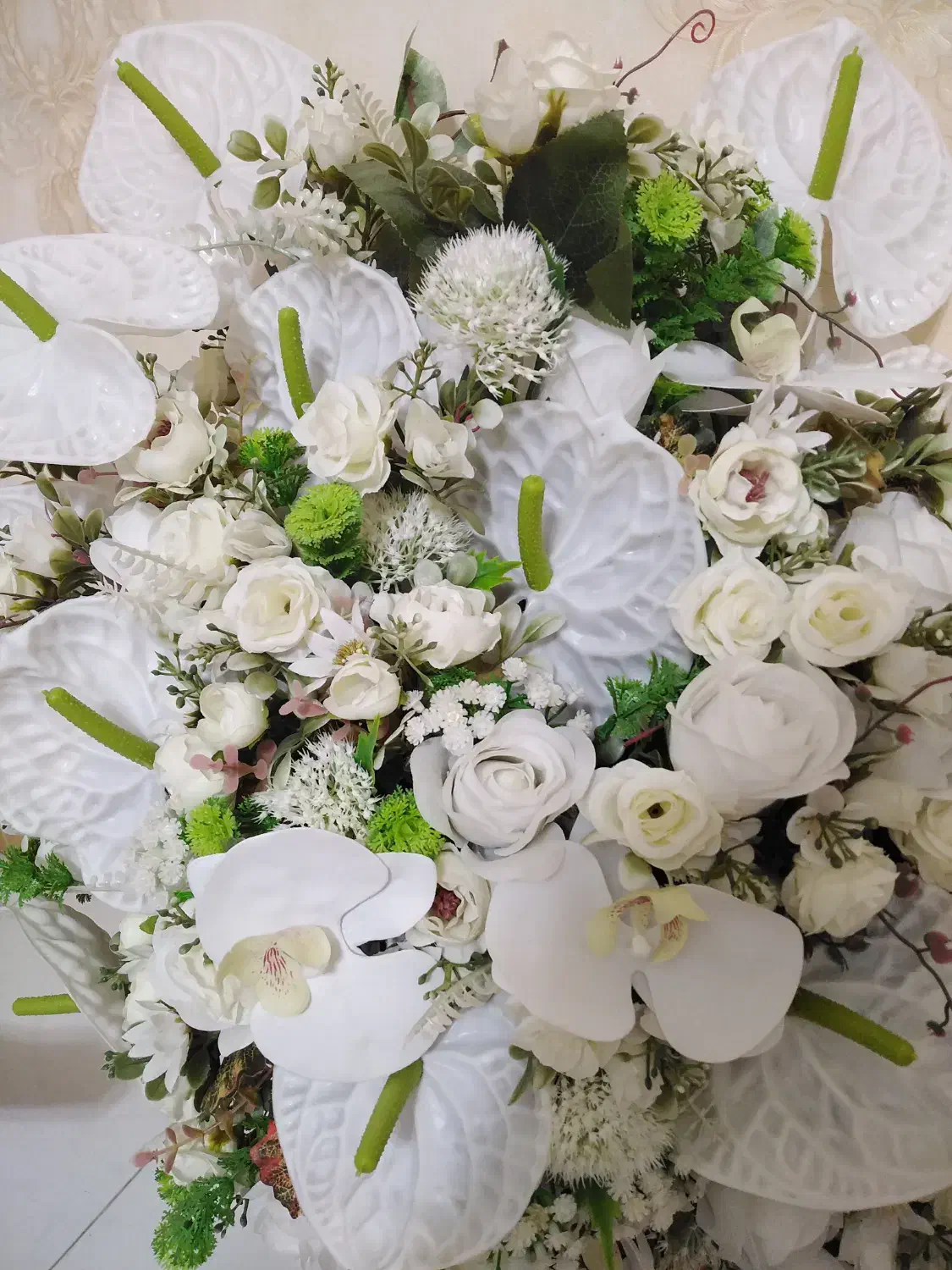 دکور گل مصنوعی لوکس برای پذیرایی یا ورودی منزل|گل مصنوعی|صومعه‌سرا, |دیوار