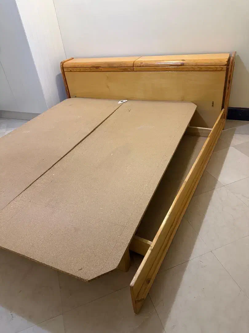 تخت دو نفره چوب خودرنگ|تخت و سرویس خواب|تهران, تجریش|دیوار