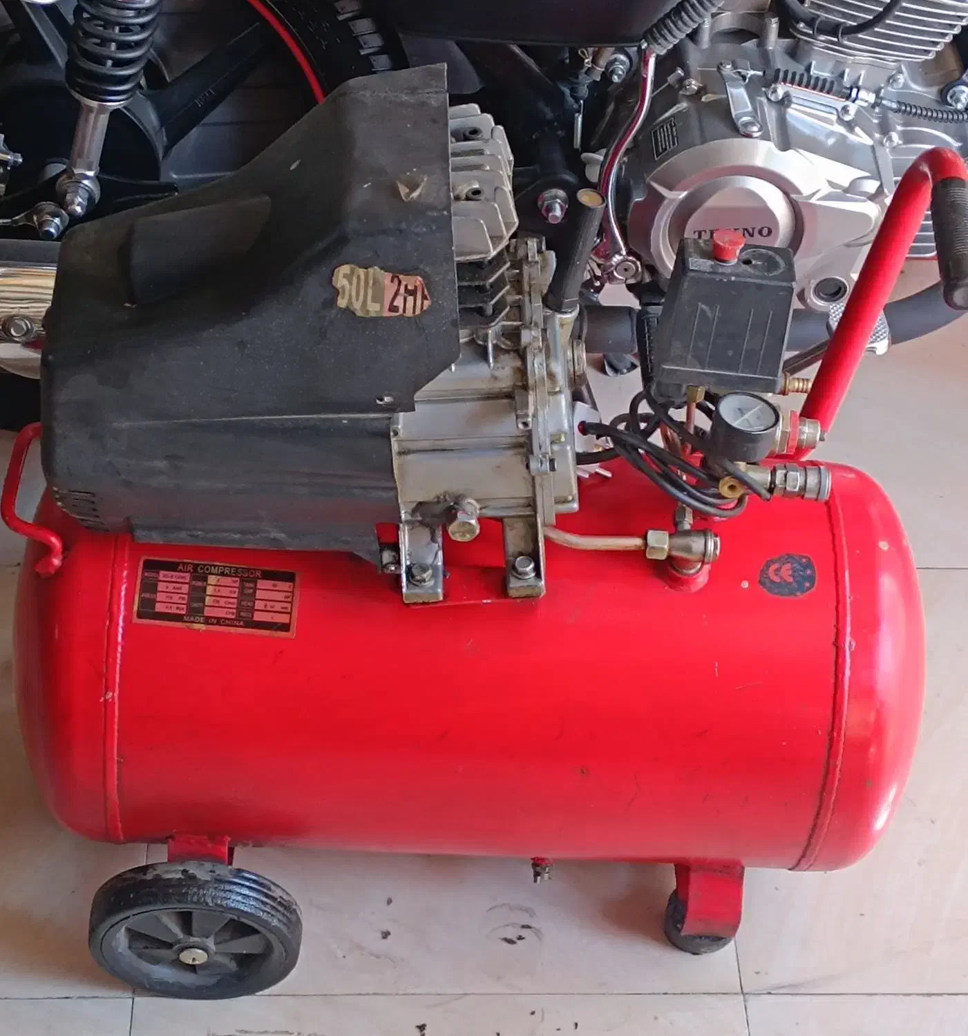 پمپ باد 50لیتر|ابزارآلات|آذرشهر, |دیوار