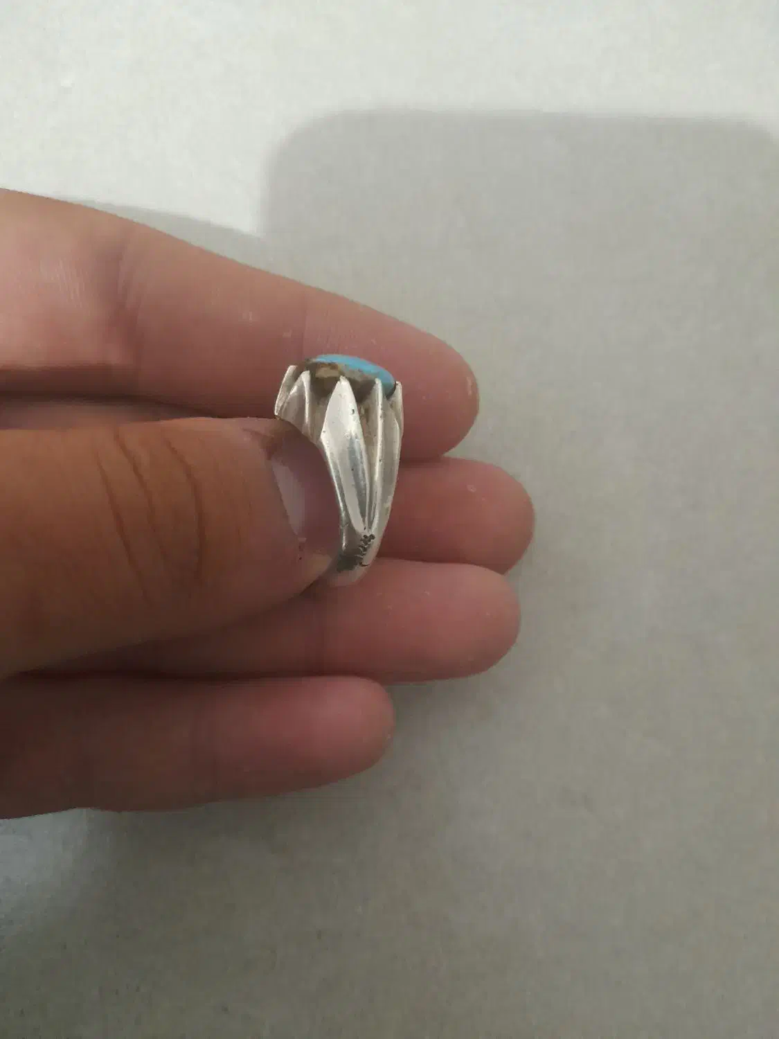 انگشتر فیروزه نیشابور ساخت دست استاد پدرام .|جواهرات|قیدار, |دیوار