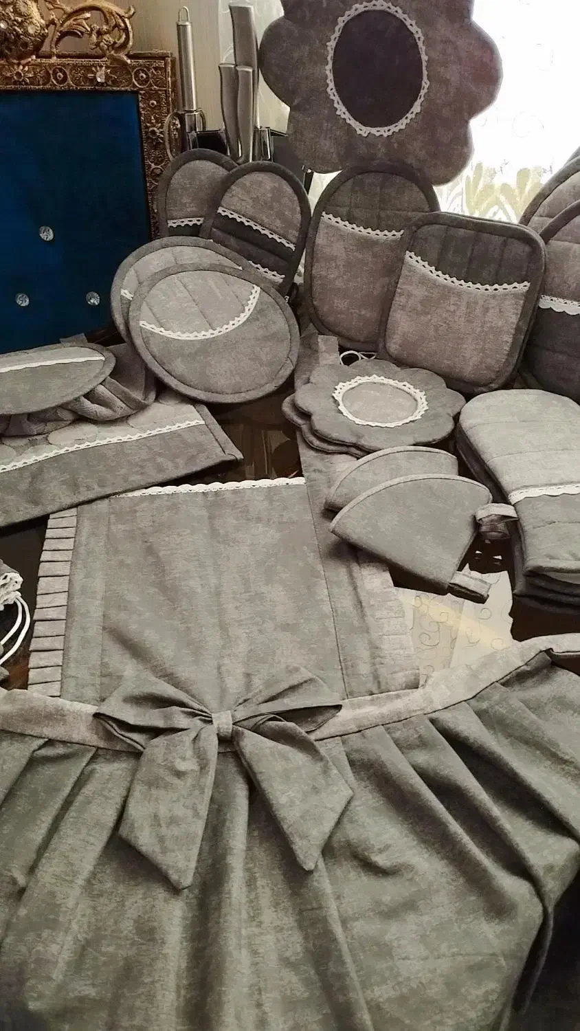 سرویس آشپزخانه عروس|سفره، حوله، دستمال آشپزخانه|اراک, |دیوار