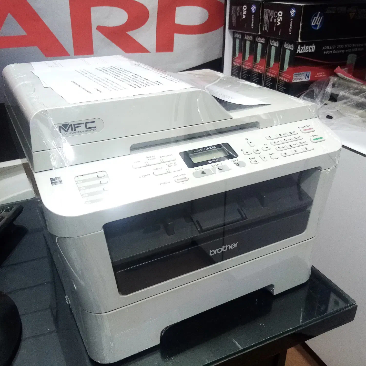 پرینتر چهارکاره برادر مدل7360و 7340 و 7030|پرینتر، اسکنر، کپی، فکس|میبد, |دیوار