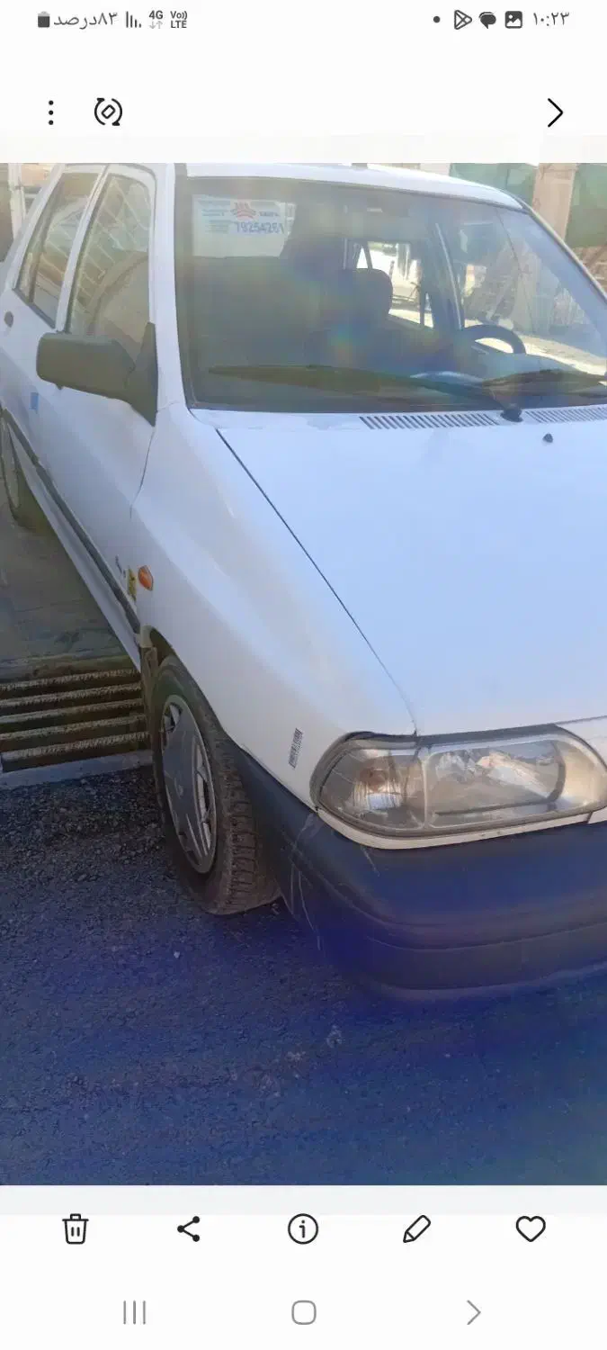 پراید مدل ۸۸...اسکلت ۴۰۳|خودرو سواری و وانت|ایوان, |دیوار