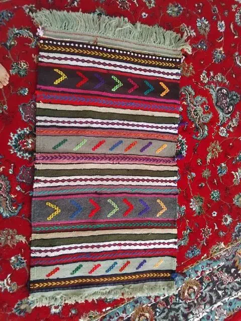 گلیم دست بافت|گلیم، جاجیم، گبه|بیرجند, |دیوار