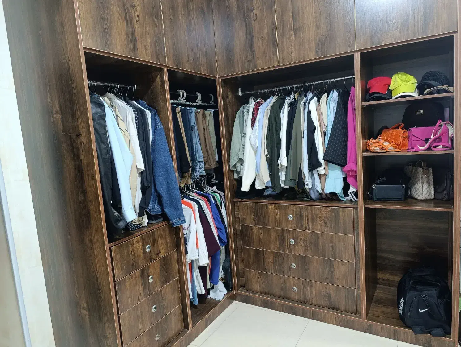 کلوزت/کمد لباس|جاکفشی، کمد، دراور|اهواز, کمپلو شمالی|دیوار