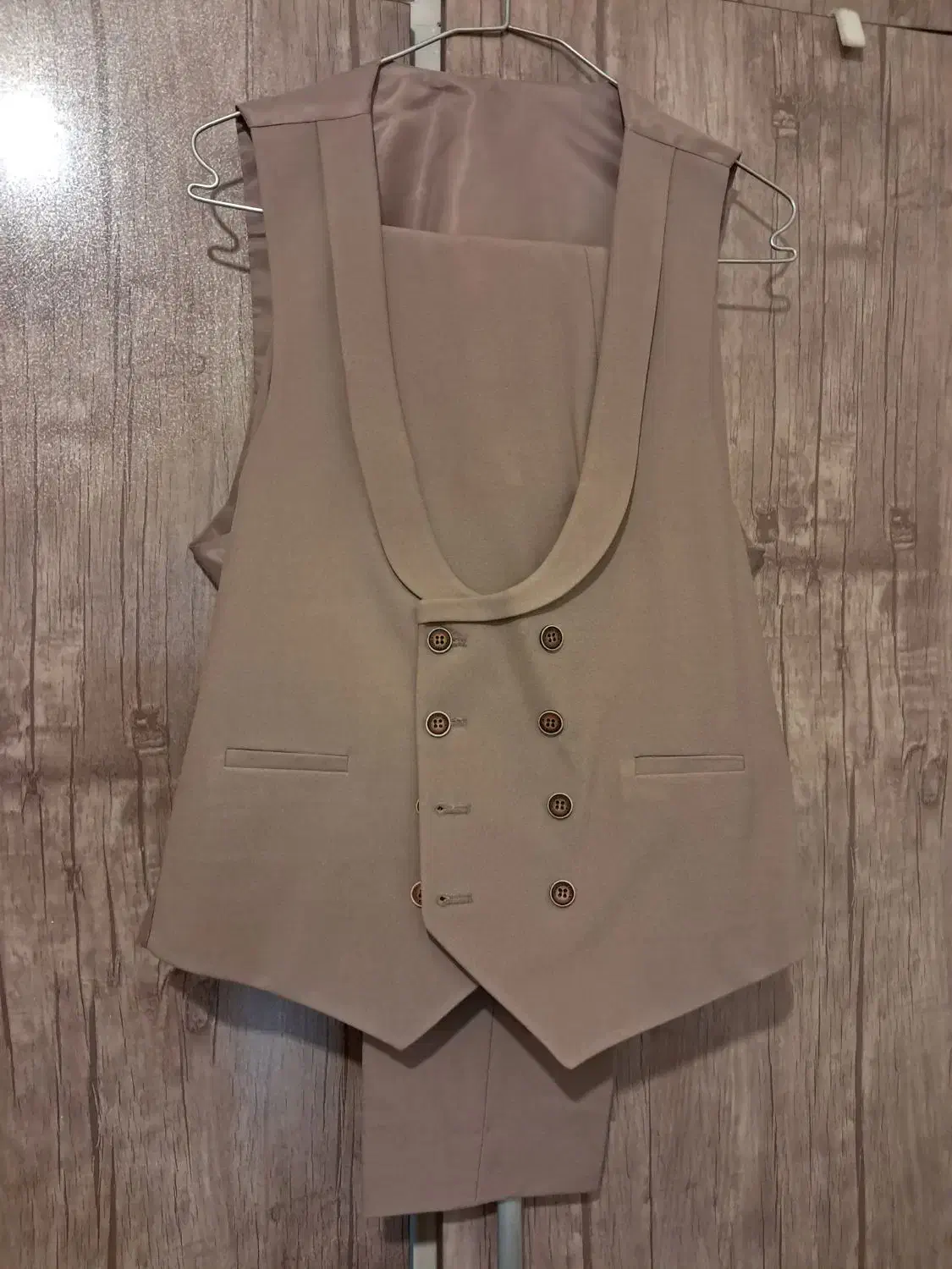 کت و شلوار کرم سایز ۴۸ .کت شلوار مشکی ۴۶ .|لباس|تهران, قبا|دیوار