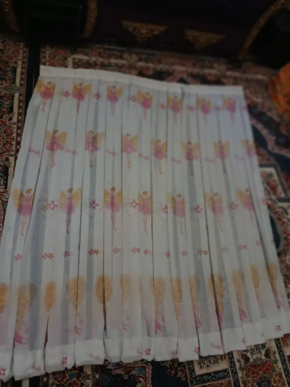 پرده پلیسه طرح باربی|پرده، رانر، رومیزی|املش, |دیوار