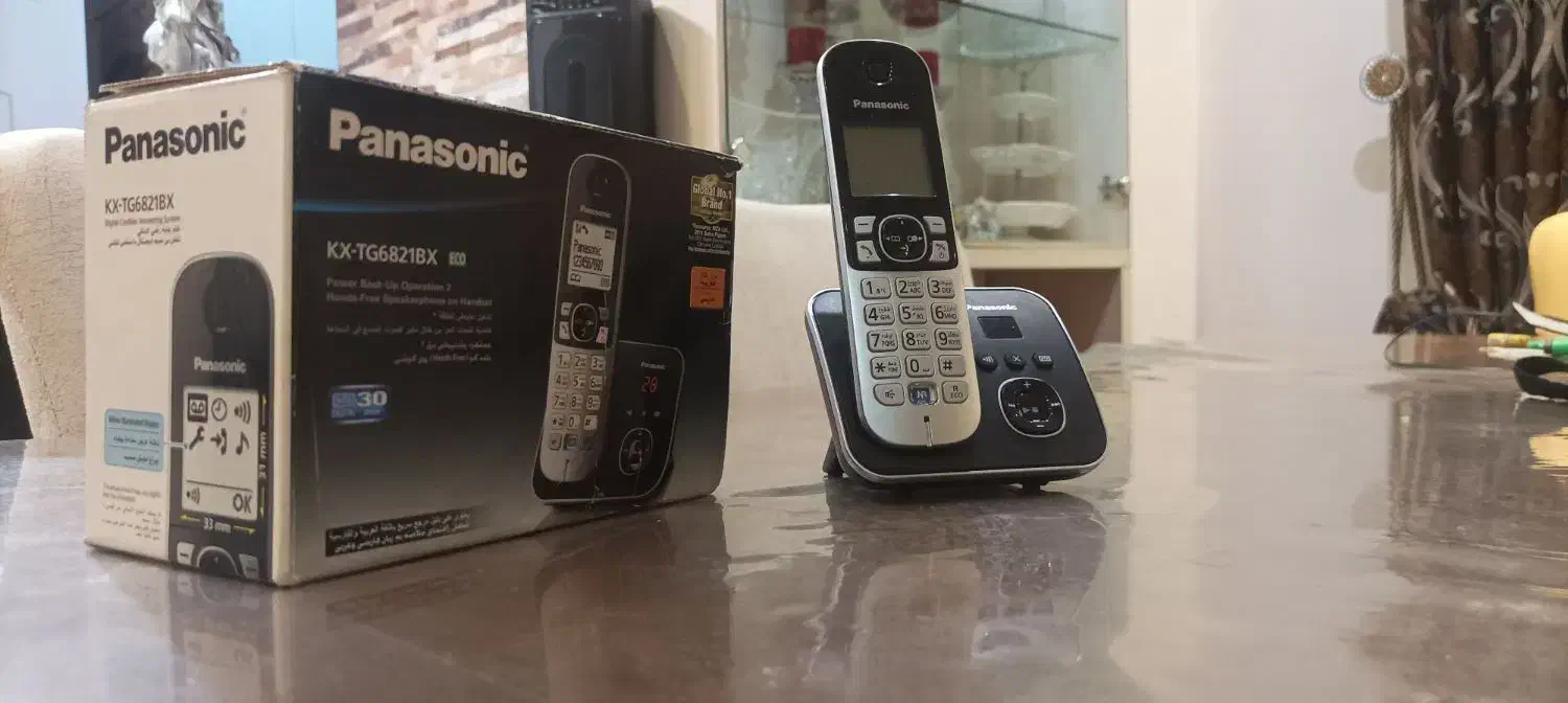 تلفن بی سیم  پاناسونیک  ۲۰۲۵ جدید منشی دار 2025|تلفن رومیزی|رشت, گلسار|دیوار