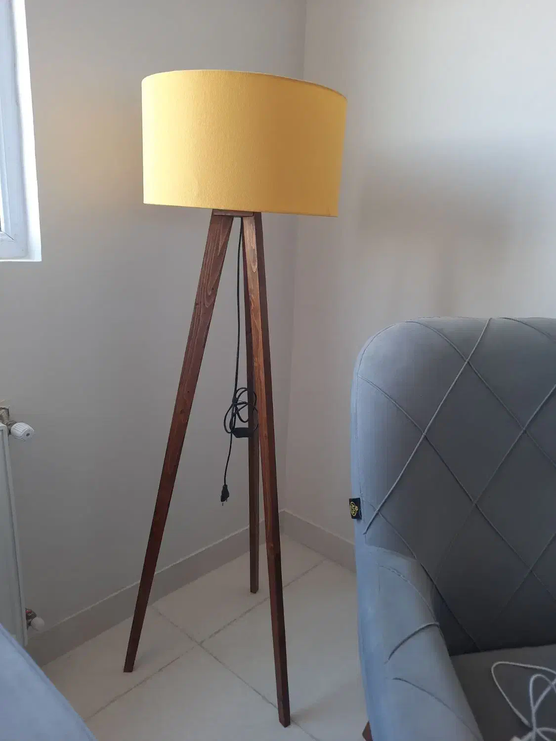 آباژور چوبی سه پایه|چراغ خواب و آباژور|اراک, |دیوار