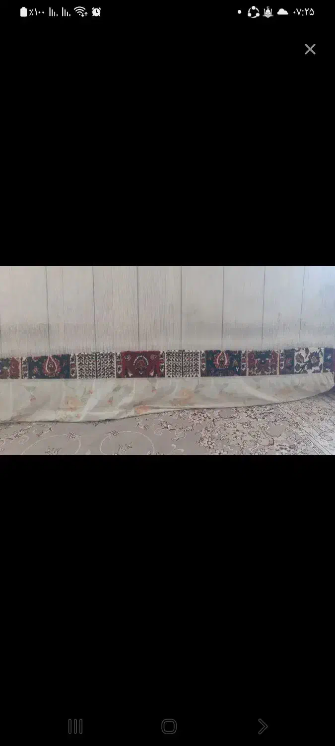 قالی یک خشت بافته|فرش|لاران, |دیوار