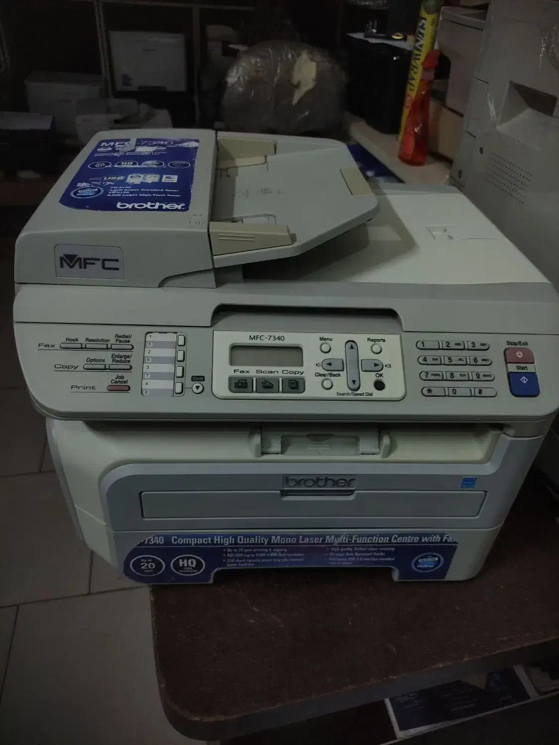 پرینتر ۴کاره ۷۳۴۰ ژاپن درجه یک|پرینتر، اسکنر، کپی، فکس|گنبد کاووس, |دیوار