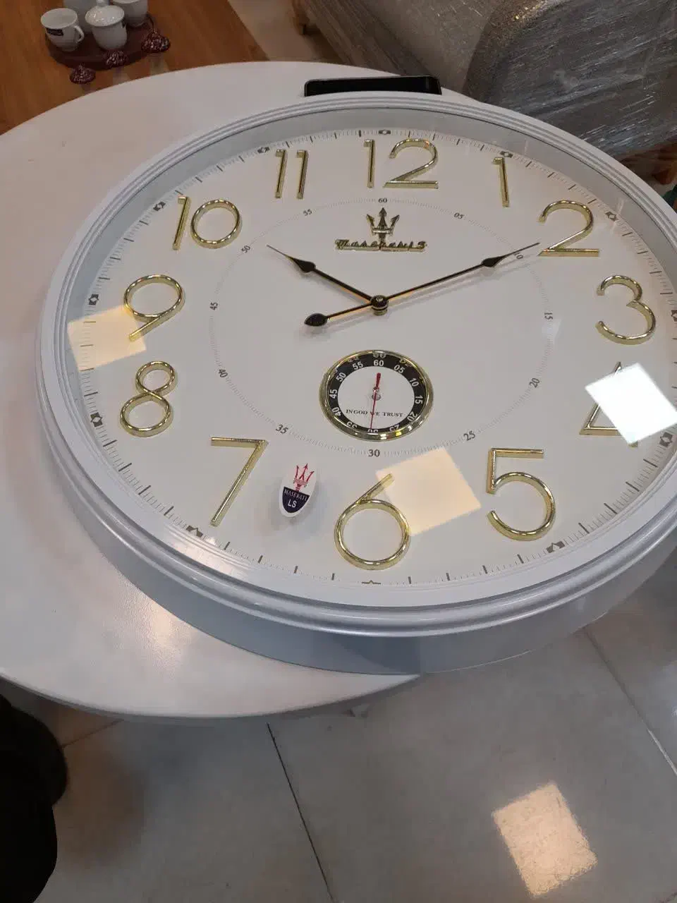 ساعت دیواری سفید|ساعت دیواری و تزئینی|اهواز, حصیرآباد|دیوار