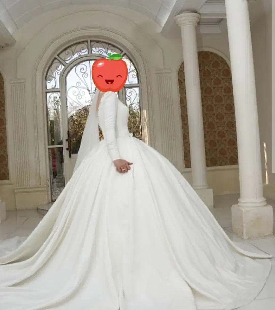 لباس عروس تمام ساتن|لباس|کلاله, |دیوار