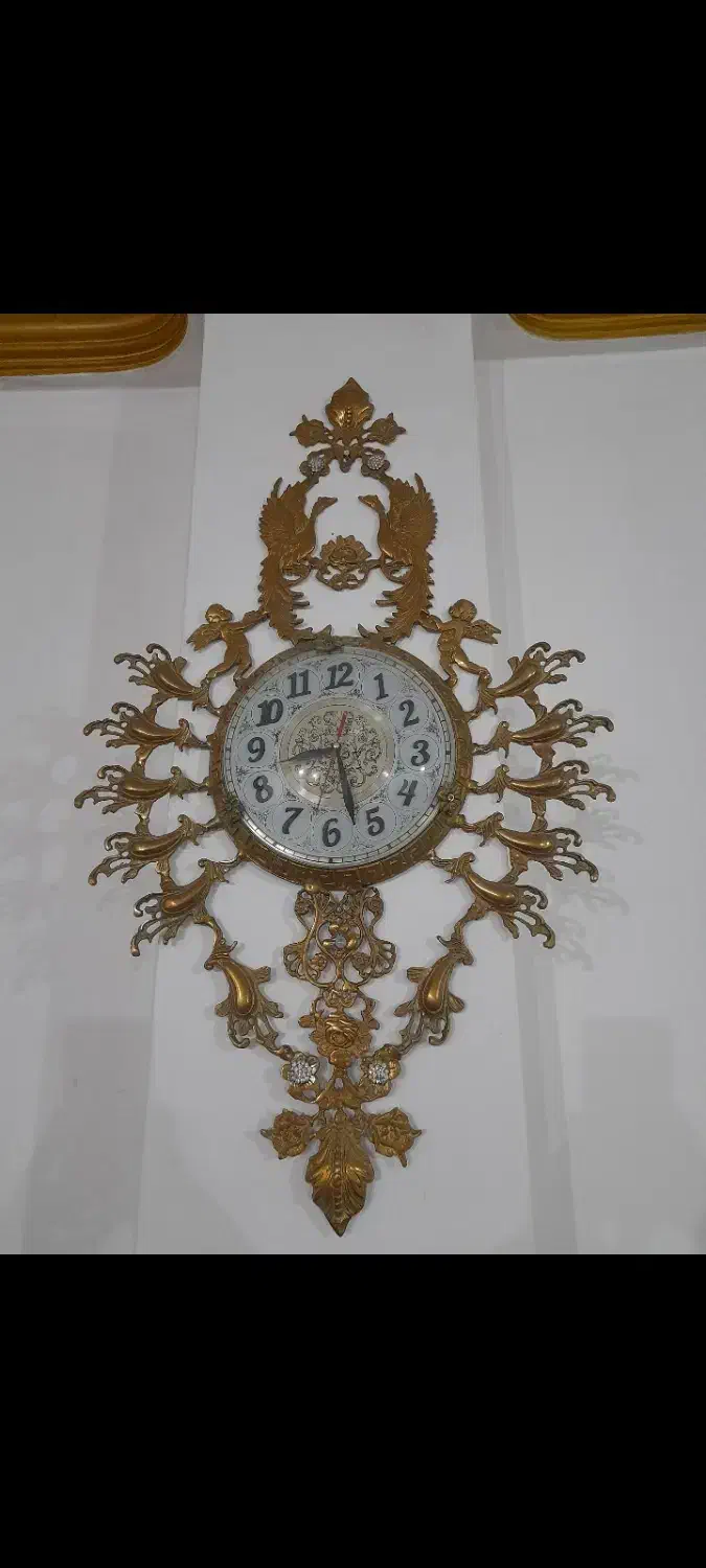 ساعت برنجی در حد نو|ساعت دیواری و تزئینی|مراغه, |دیوار