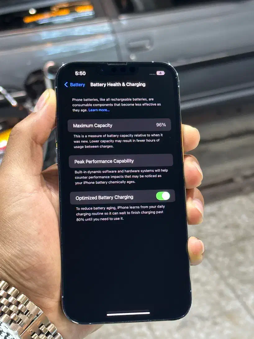 ایفون ۱۳پرومکس باطری ۹۶فابریک|موبایل|قم, علی آباد سعدگان|دیوار