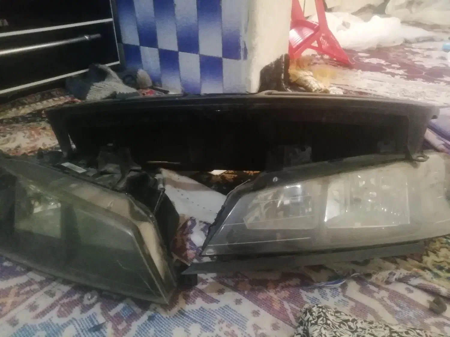 دو عدد چراغ جلو پژوپارس با لامپ جلو پنجره|قطعات یدکی و لوازم جانبی|ورامین, ورامین|دیوار