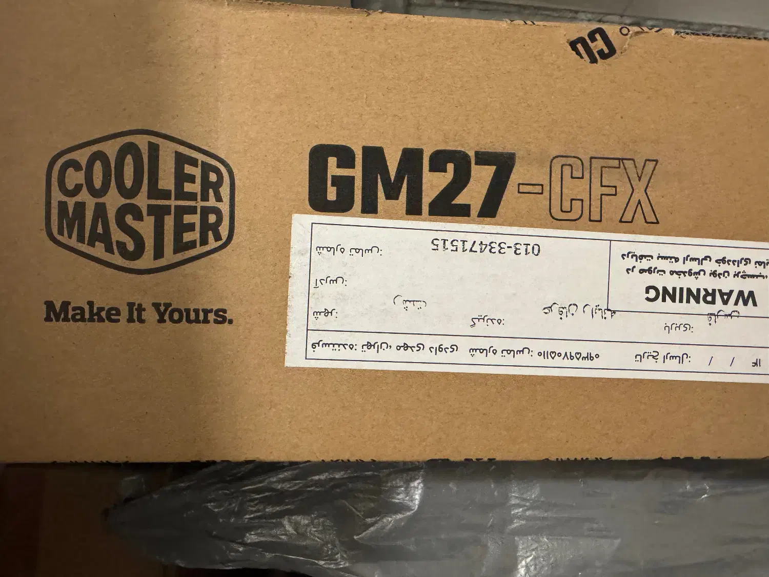 مانیتور گیمینگ کولر مستر مدل gm27-cfx|قطعات و لوازم جانبی رایانه|رشت, دیلمان|دیوار