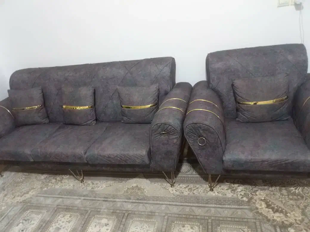 مبل راحتی مدل اسکارلت پایه فلزی پارچه خارجی|مبلمان خانگی و میز عسلی|برخوار, |دیوار