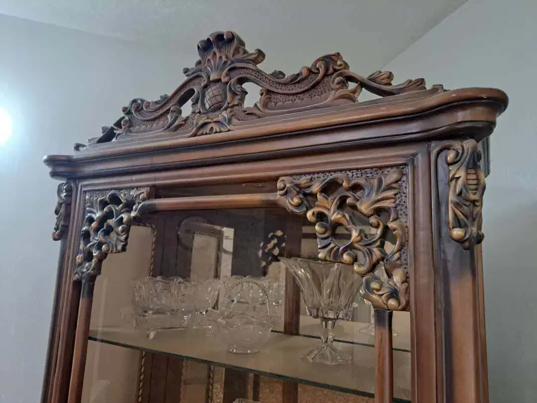 ویترین تمام چوب|بوفه، ویترین، کنسول|کاشان, شهرک خاتم الانبیا (مسکن ملی کاشان)|دیوار