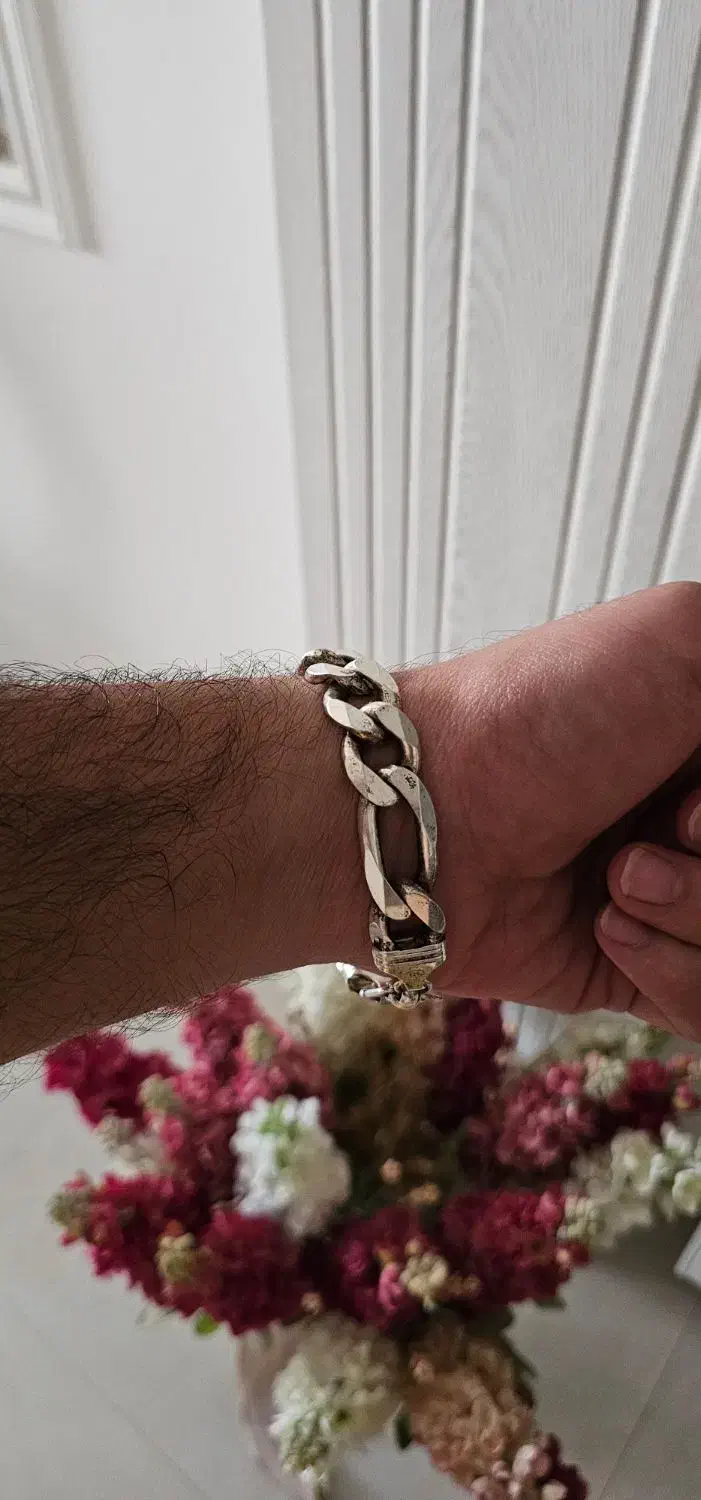 دستبند نقره مردانه اصل ایتالیا|جواهرات|مشهد, شریف|دیوار