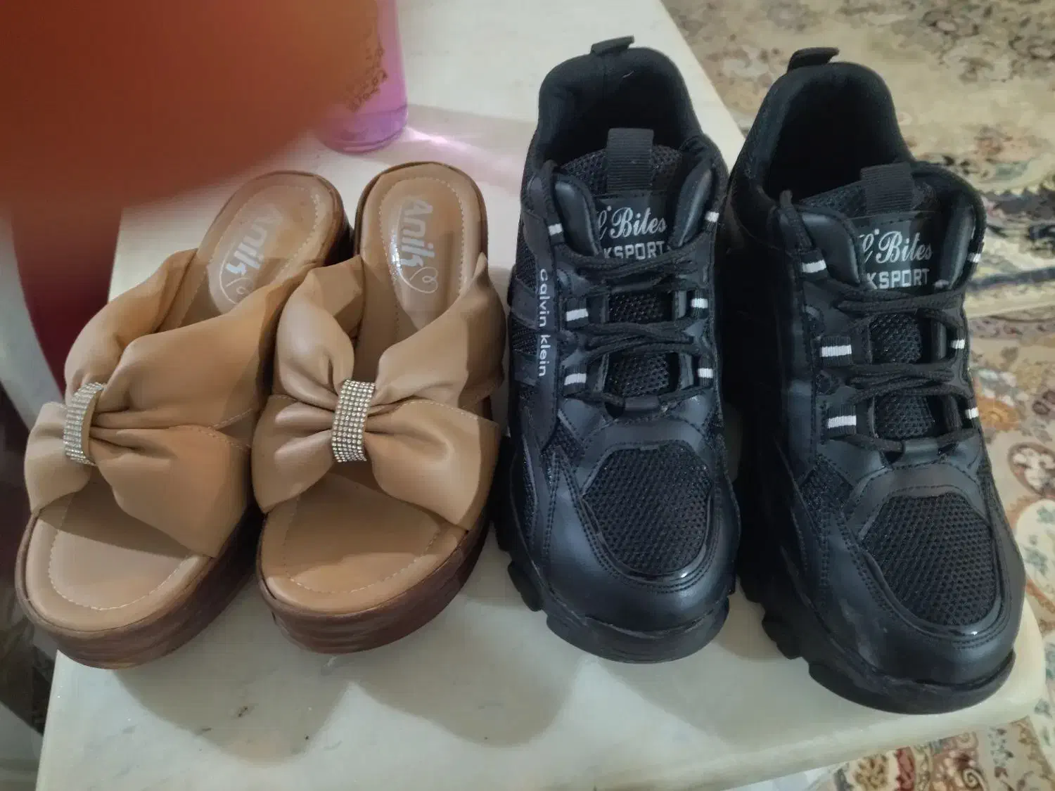 فروش ی جفت کفش و دمپایی صندل|کیف، کفش، کمربند|محمدیه-قزوین, |دیوار