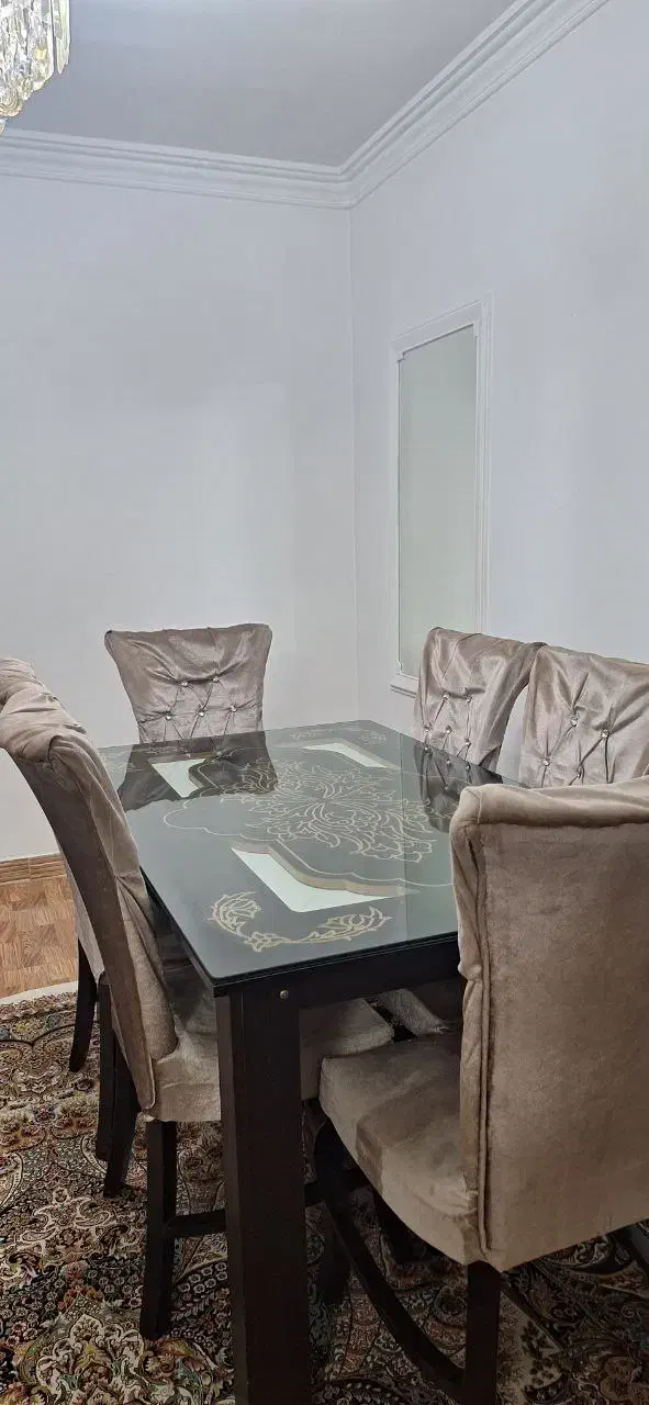 میز غذاخوری ۶نفره|میز و صندلی غذاخوری|رشت, لاکان شهر|دیوار